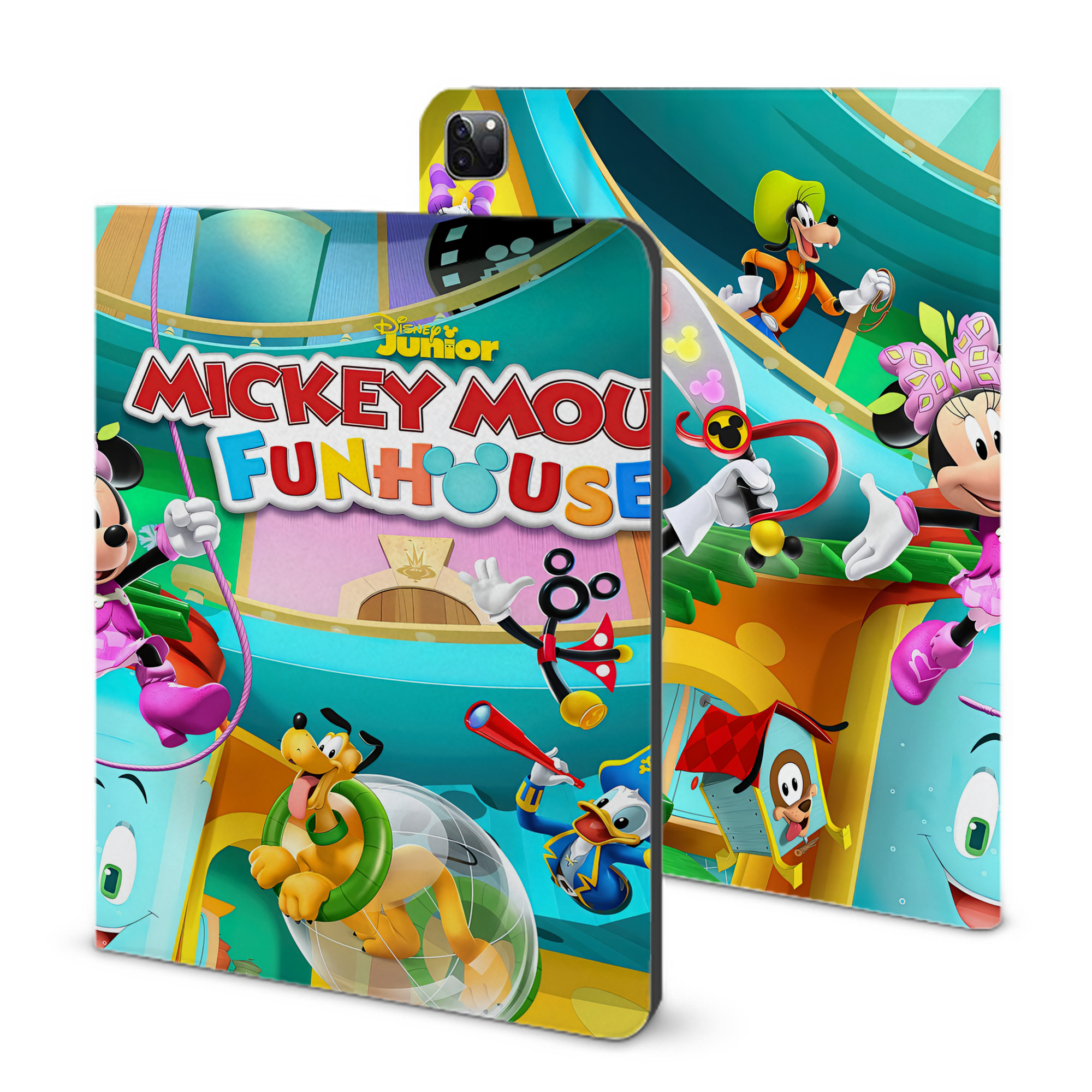（画像用） ミッキーマウス Mickey Mouse IPad ケース ブック型 PUレザー TPU 耐衝撃 軽量 薄型 ペン収納なし 全面保護 IPad 各モデル対応